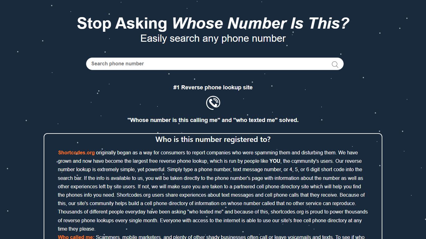 » Reverse Phone Lookup – Whose Number Is This? – Who Is This Number ...